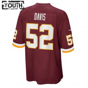 Maillot Washington Football Team Jamin Davis 52 Nike Rouge 2021 NFL Draft - Enfant